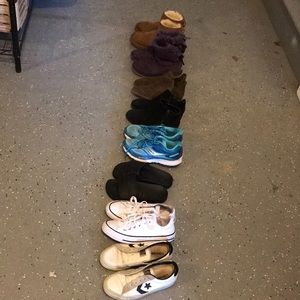 8 pairs of shoes various sizes